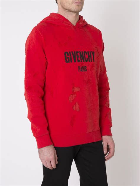 givenchy sweatshirt ripped|givenchy destroyed hoodie.